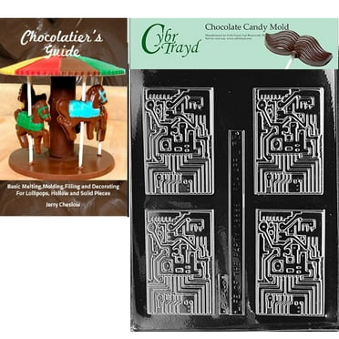 CybrtraydPlain Lolly Miscellaneous Chocolate Candy Mold with Chocolatiers Guide Instructions Book Manual CybrtraydPlain Lolly Miscellaneous Chocolate Candy Mold with Chocolatiers Guide Instructions Book Manual